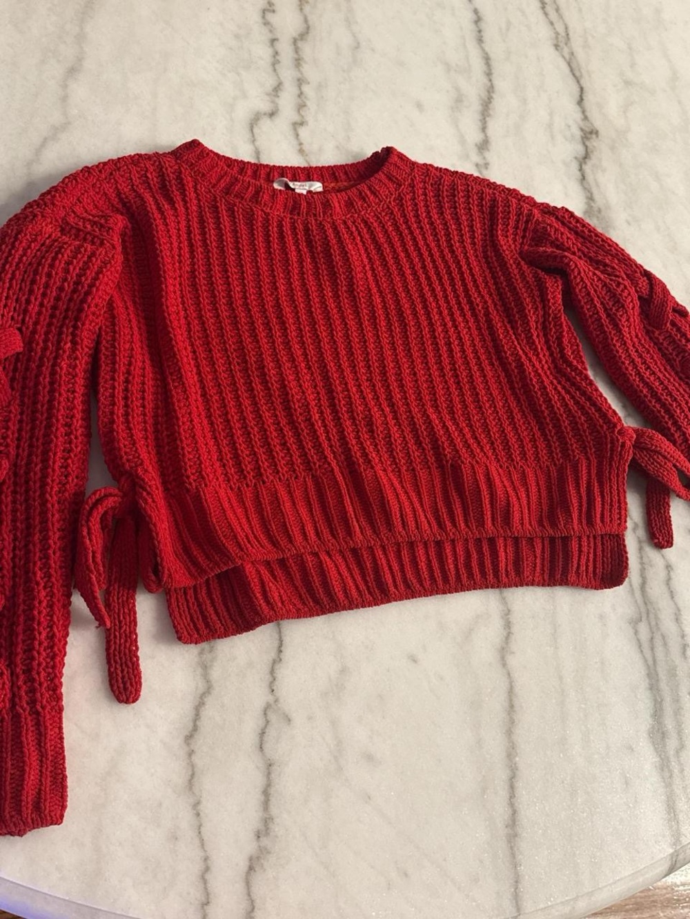Candie's Red Chunky Knit Sweater Top